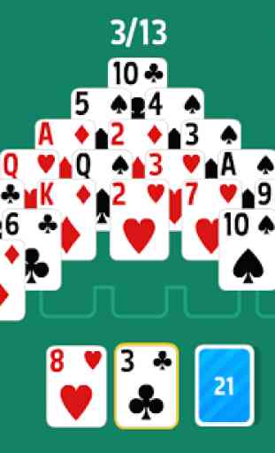 Pyramid Solitaire HD card game 1