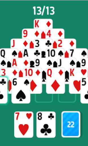 Pyramid Solitaire HD card game 3