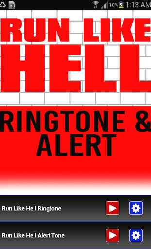 Run Like Hell Ringtone & Alert 1