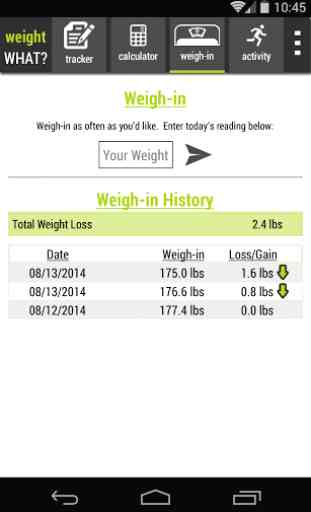 Weight What Tracker Calculator 3