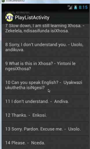 Xhosa Phrases language tutor 2