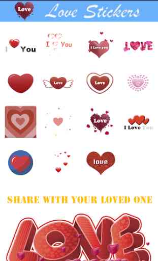 Stickers d’ amour pour gratuit 2