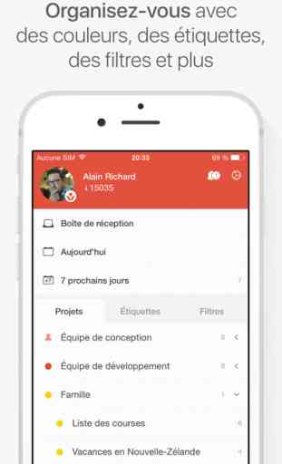 Todoist : To-do list et rappel (Android/iOS) image 2