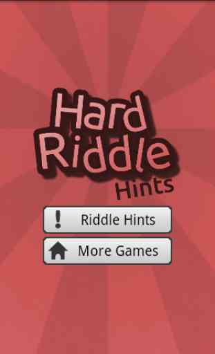 Hard Riddle Hints 1