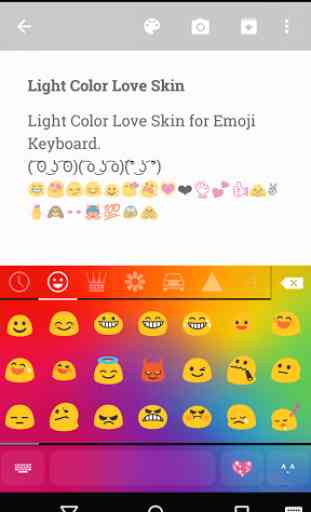 Light Color Love Keyboard Skin 2