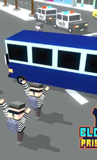 Police Blocky Transport prison 3