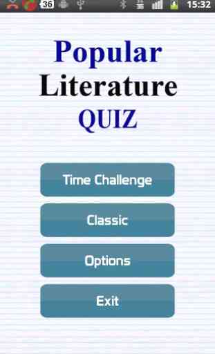 Popular Literature Quiz 1