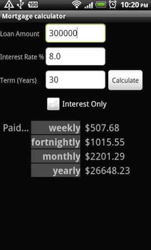 Simple Mortgage Calculator 1