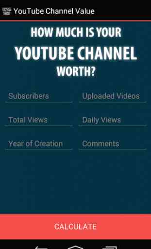 Valuation for YouTube Channels 1