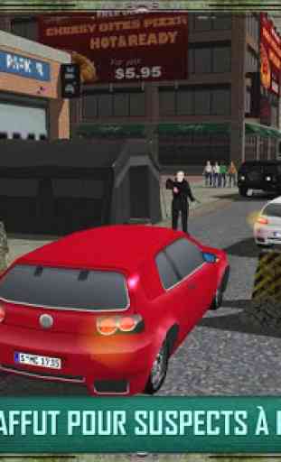 Agent police voiture chasse 3D 2