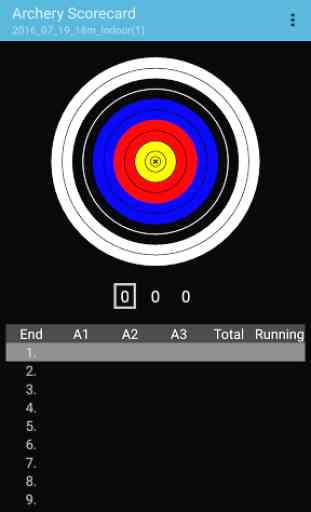 Archery Scorecard 1