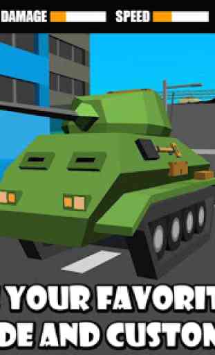 Cube Tank Battle Wars 3D 2