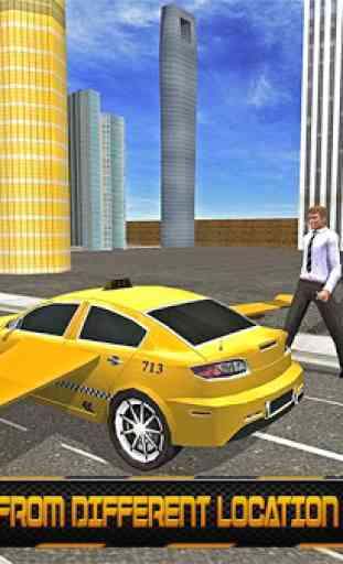 Flying car free taxi pilote 3D 1