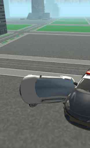 Futuristic Flying Police Car 3