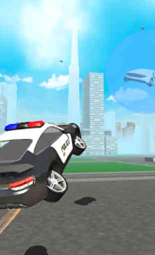 Futuristic Flying Police Car 4