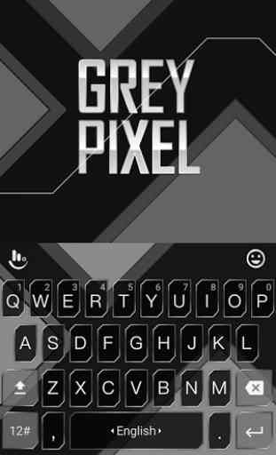Grey Pixel Keyboard Theme 1