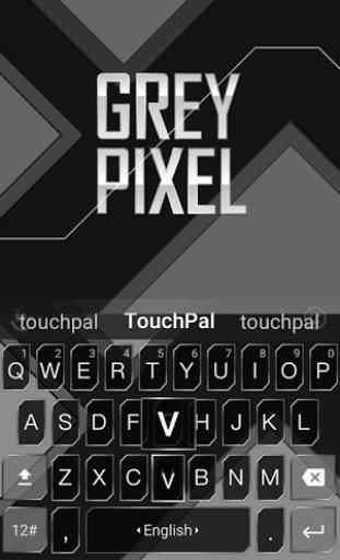 Grey Pixel Keyboard Theme 2