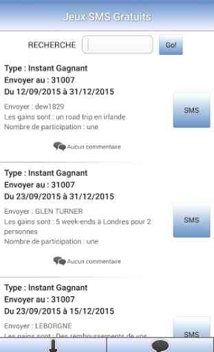 IG SMS OneWay -- Jeux Concours 2