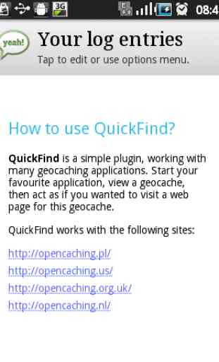 Opencaching QuickFind 1