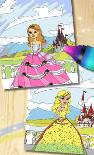 Peinture et couleur princesses 1