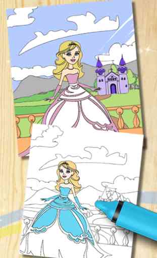 Peinture et couleur princesses 2