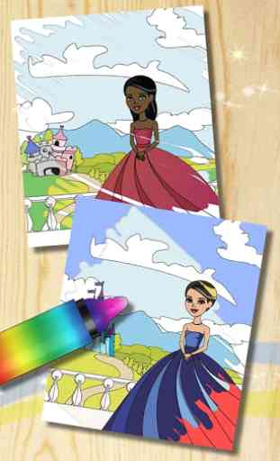 Peinture et couleur princesses 3