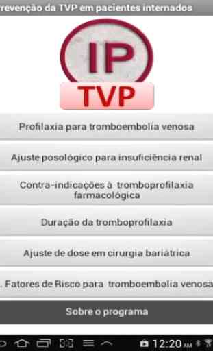 Profilaxia de trombose venosa 1