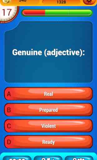 Vocabulaire Anglais Quiz Jeu 2