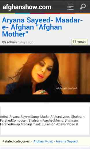 Afghanshow.com| Afghan Live TV 2