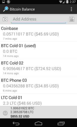 Bitcoin Balance 1