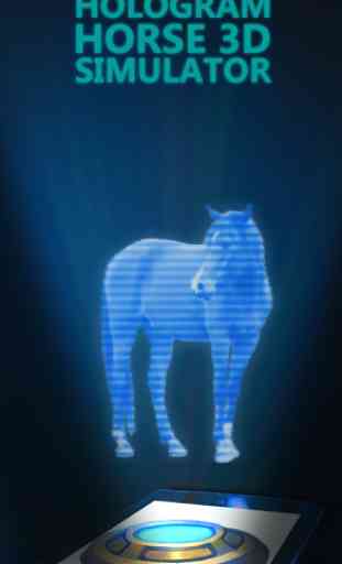 Cheval Hologramme 3D Simulator 3