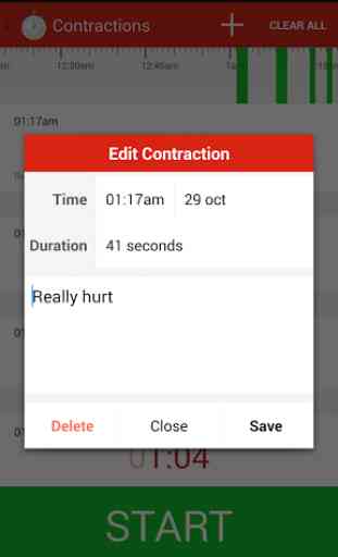 Contractions Timer for Labor 3