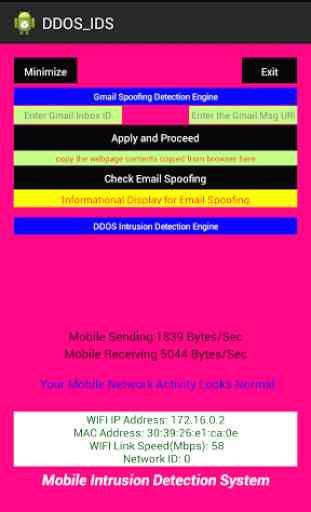 DDOS, Email Spoofing Detection 1