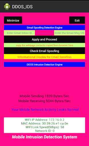 DDOS, Email Spoofing Detection 3