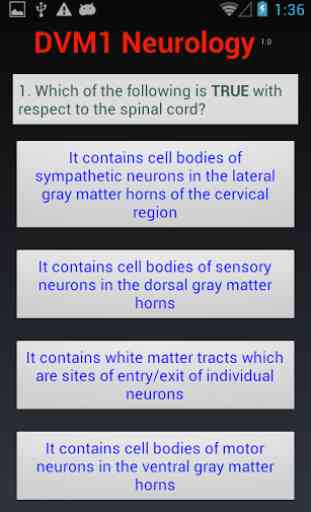 DVM 1st Yr Quiz - Neurology 3