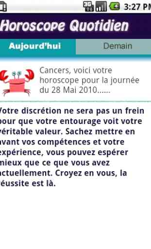 Horoscope Cancer Francais 2