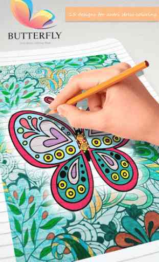 Papillons Coloriage Adultes 1