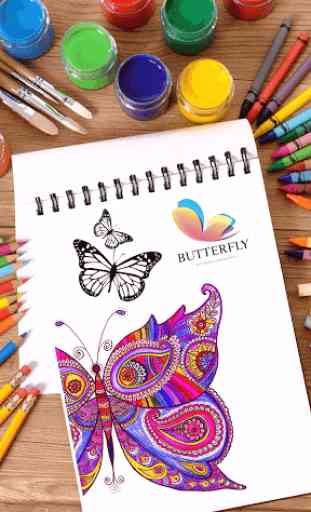 Papillons Coloriage Adultes 2