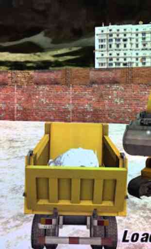 Pelle neige chargeur camion 3D 4