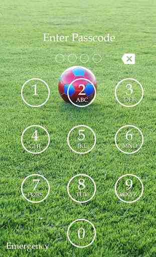 Soccer Keypad Lock Screen 2