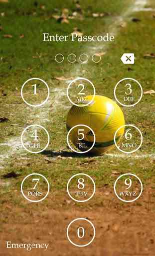 Soccer Keypad Lock Screen 4