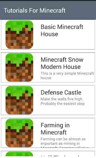 tuto pour Minecraft maison 1