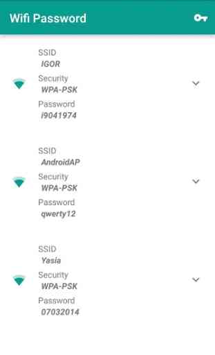 Wifi Password: Stored (ROOT) 1