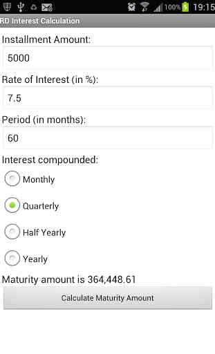 Bank Interest Calculator 1