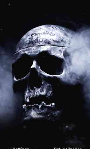 Crâne de tabagisme Fond écran 2