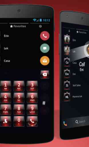 Dusk Red Contacts & Dialer 1