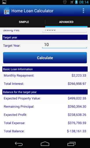 Home loan calculation 4