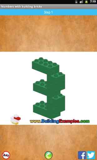 Numbers with building bricks 3