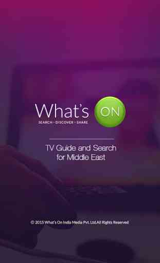 What's On Arabia: TV Guide App 1