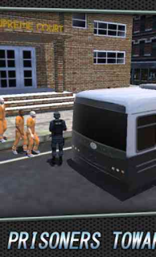 3D police Bus Transport prison 2